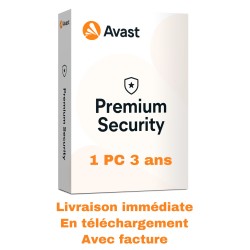 Avast Premium Security 1 PC 3 ans