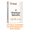 Avast Premium Security 10 Appareils 1 an